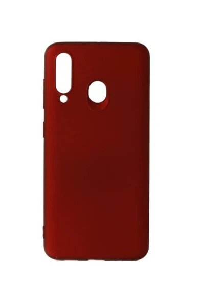 Buffay Samsung Galaxy M40 Premium Silikon Kılıf Bordo