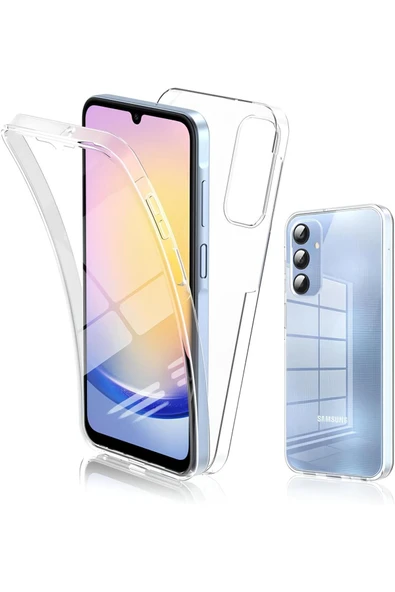 Buffay Samsung Galaxy A25 Çift Taraflı Silikon Kılıf
