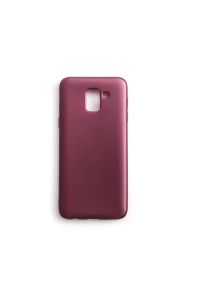 Buffay Samsung Galaxy J6 Plus Premium Silikon Kılıf Mor