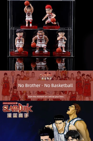 Slam Dunk Anime Araba Dekorasyon Modeli - A04-995 Kırmızı + Beyaz Dunk 10 El Yapımı - 11