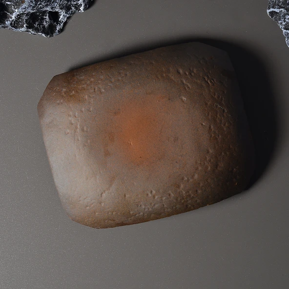 Retro Seramik Karo Desenli Mumluk - Çin Zen Stili - 1 Mumlu - Resim 5