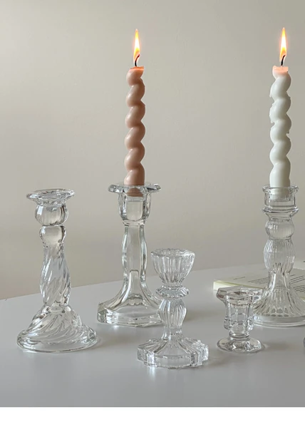 Mat Spiral Mum - Fildişi Beyazı (2'li Paket) - 8