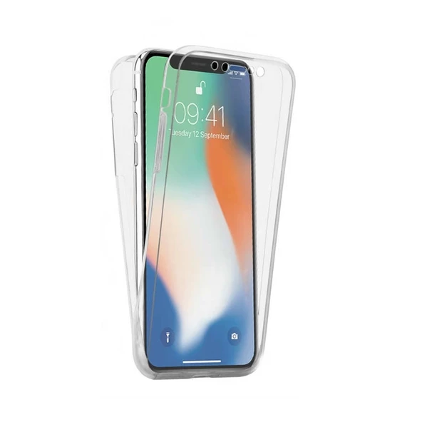 Gpack Apple iPhone X Kılıf Ön Arka  Silikon Koruma