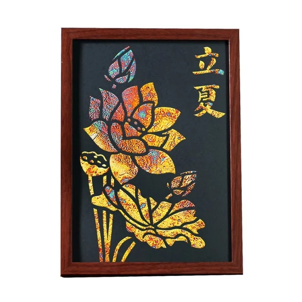 Kendin Yap Altın Varak Boyama Seti - Küçük Dolu - Resim 9