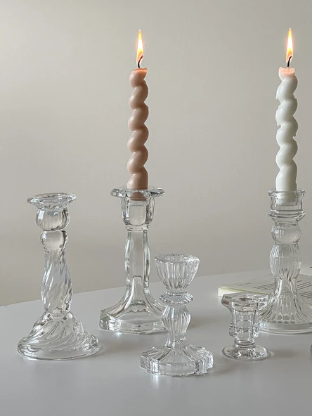 Mat Spiral Mum - Fildişi Beyazı (2'li Paket) - 2