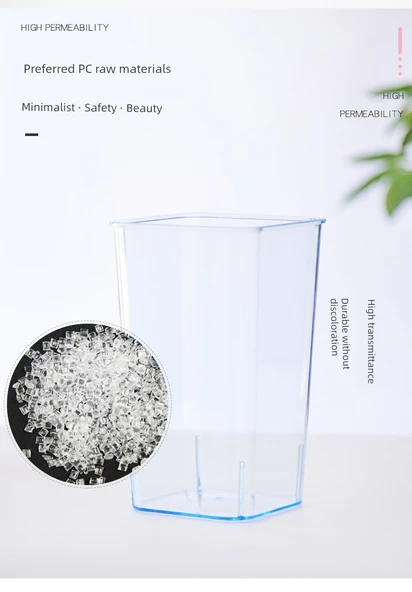 Taşınabilir Yuvarlak Şeffaf Çiçek Kovası Orta 1 - Büyük - Resim 11