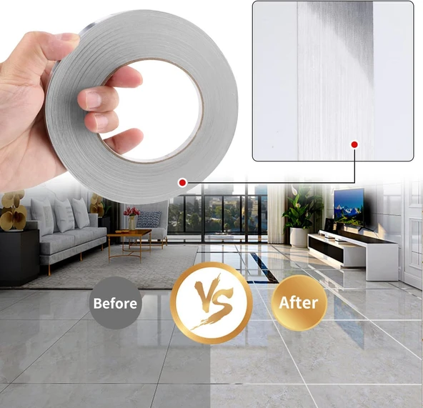 Fayans Arası Şerit Bant Dekoratif Kendinden Yapışkanlı Bant 1cm 50 Metre - 3