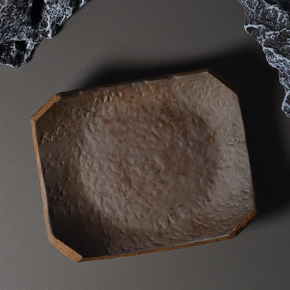 Retro Seramik Karo Desenli Mumluk - Çin Zen Stili - 1 Mumlu - Resim 11