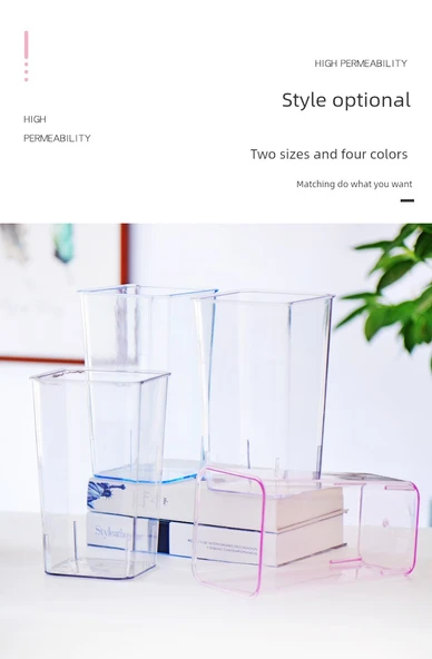 Taşınabilir Yuvarlak Şeffaf Çiçek Kovası Orta 1 - Büyük - Resim 9