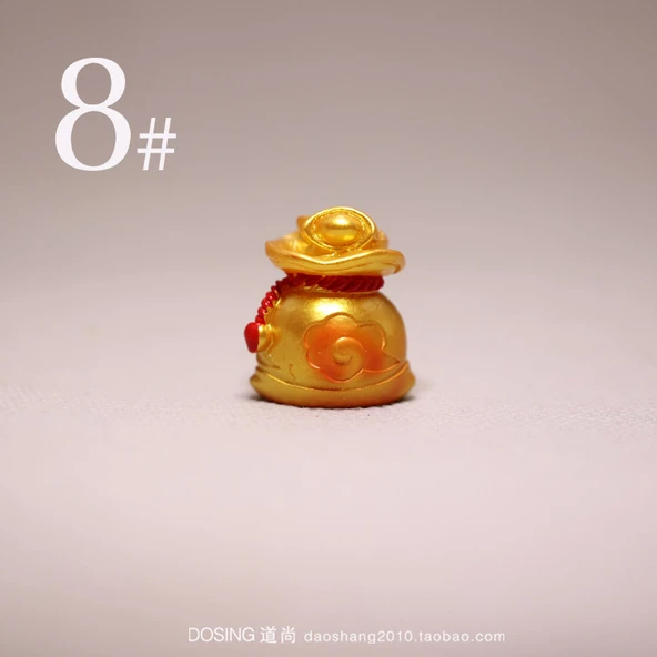 Reçine Altın Külçe Para Ağacı Model - No. 8 (Tekli Paket, 2-4cm)