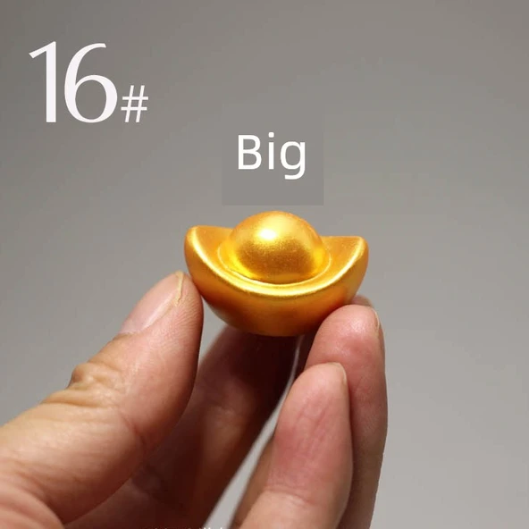 Reçine Altın Külçe Para Ağacı Model - Açık Gri (2-4cm)