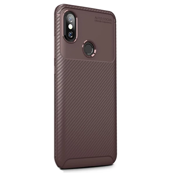 Gpack Xiaomi Redmi Note 6 Pro Kılıf Negro Karbon Dizayn Silikon  Nano