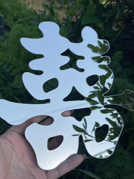 Çift Mutlu Karakter Akrilik Ayna - 50cm - 11
