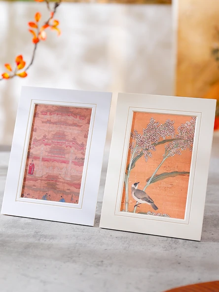 Asitsiz Karton Fotoğraf Çerçevesi - [5'li Paket] V Yuvalı 10 inç Fotoğraf, Krem Beyazı - 5
