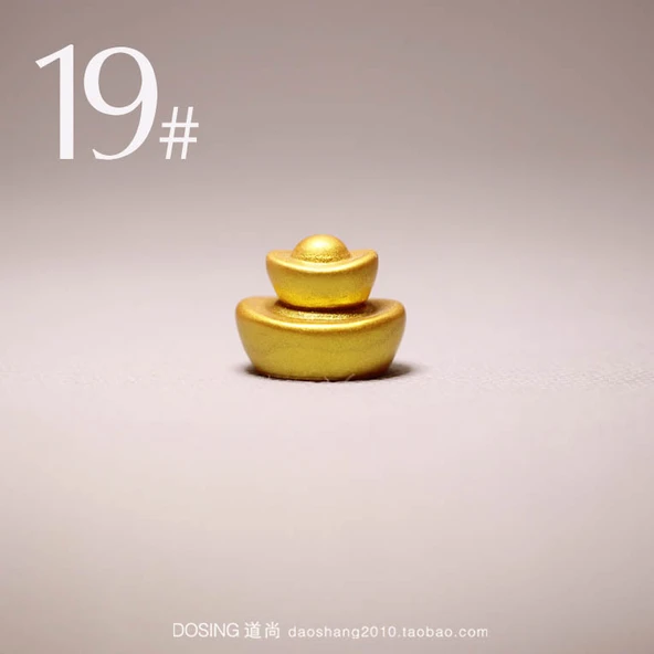 Reçine Altın Külçe Para Ağacı Model - No. 19 (Tekli Paket, 2-4cm)