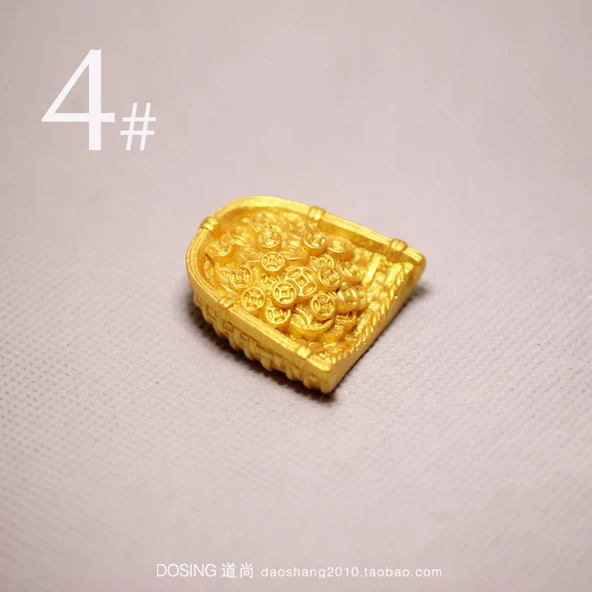 Reçine Altın Külçe Para Ağacı Model - No. 4 (Tekli Paket, 2-4cm)