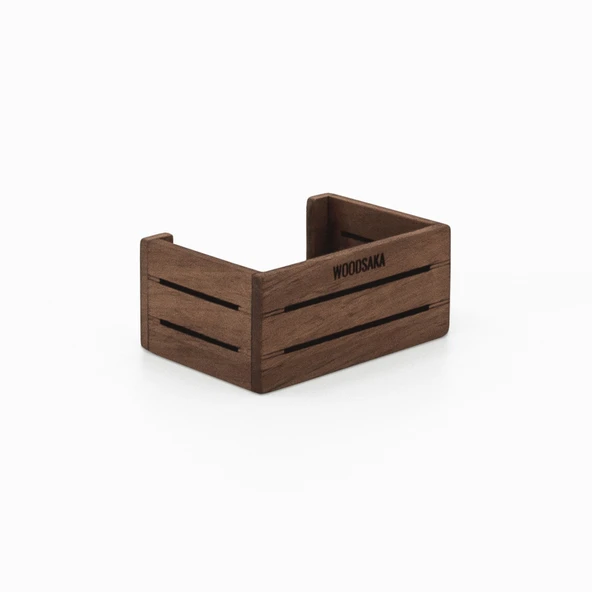 Woodsaka 3Line Kartvizit Kutusu - Ceviz - 11cm x 7.8cm x 4.5cm - 6