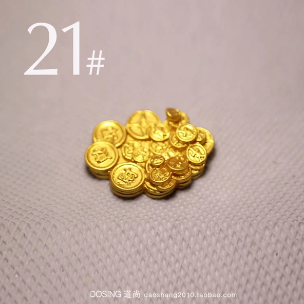 Reçine Altın Külçe Para Ağacı Model - No. 21 (Tekli Paket, 2-4cm)