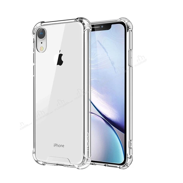 Gpack Apple iPhone Xr Kılıf AntiShock Ultra Koruma SertNano Glass