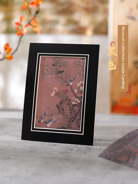 Asitsiz Karton Fotoğraf Çerçevesi - [5'li Paket] V Yuvalı Kare 25x25, Siyah