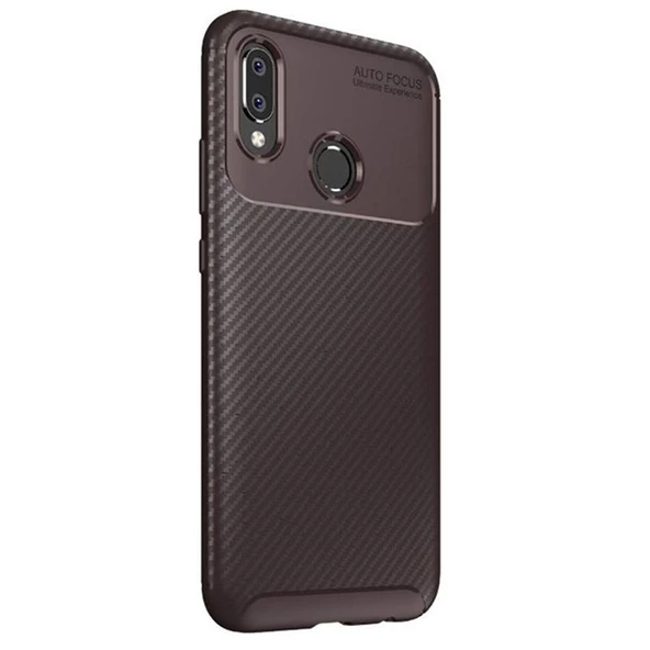 Gpack Huawei P Smart Plus Kılıf Negro Karbon Dizayn Silikon