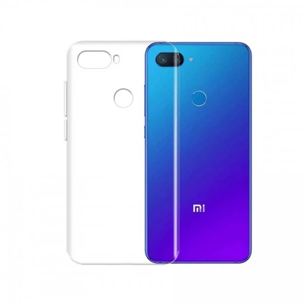 Gpack Xiaomi Mi 8 Lite Kılıf 02 mm Silikon İnce Arka Kapak