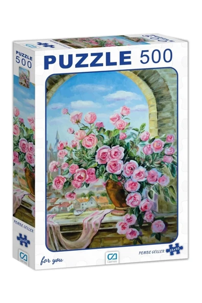 PEMBE GÜLLER 500 PARÇA PUZZLE - 1