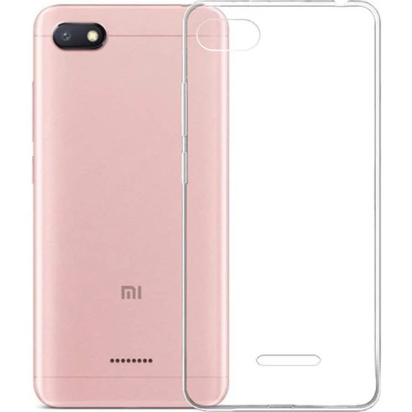 Gpack Xiaomi Redmi 6A Kılıf 02 mm Silikon İnce Arka KapakNano Glass