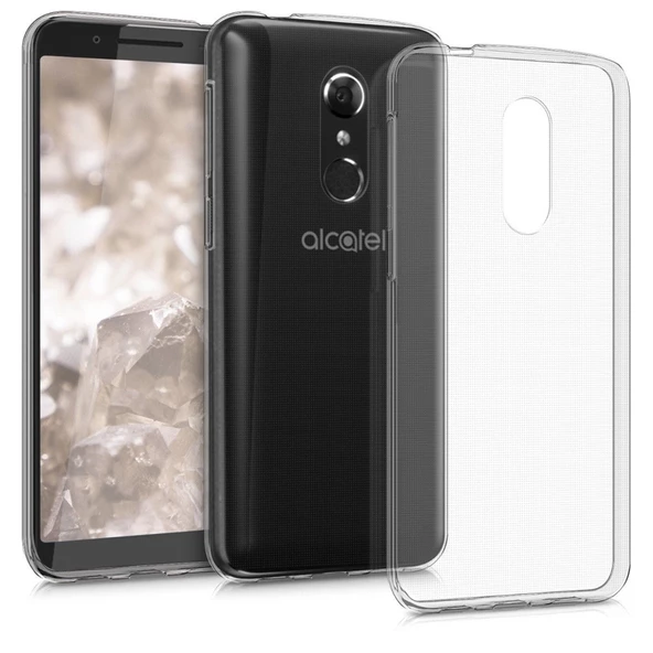 Gpack Alcatel 3 Kılıf 02 mm Silikon İnce Arka Kapak