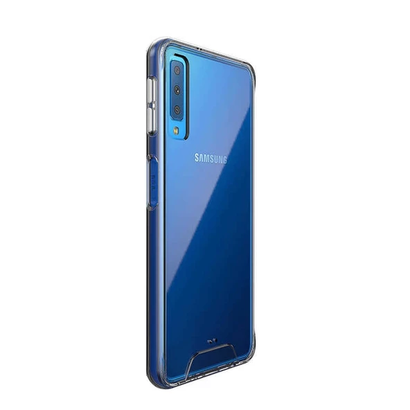 Gpack Samsung Galaxy A7 2018 Kılıf Gard  Sert SilikonNano Glass