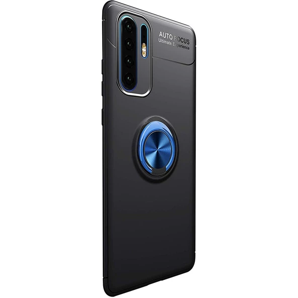 Gpack Huawei P30 Pro Kılıf Ravel Yüzüklü Mıknatıslı  Full Kapatan Cam - 8