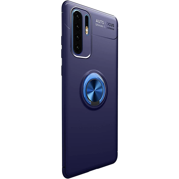 Gpack Huawei P30 Pro Kılıf Ravel Yüzüklü Mıknatıslı  Full Kapatan Cam - 7