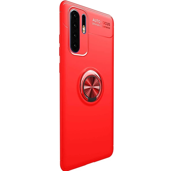 Gpack Huawei P30 Pro Kılıf Ravel Yüzüklü Mıknatıslı  Full Kapatan Cam - 6