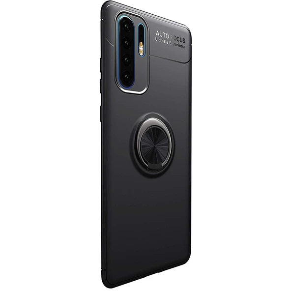 Gpack Huawei P30 Pro Kılıf Ravel Yüzüklü Mıknatıslı  Full Kapatan Cam - 9