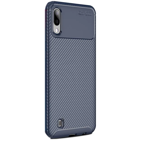 Gpack Samsung Galaxy M10 Kılıf Negro Karbon Dizayn Silikon - Resim 3