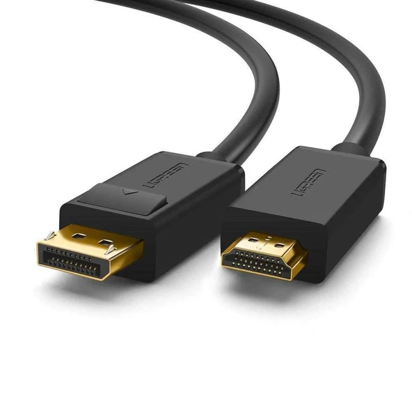 UGREEN 10203 DP101 4K 3D Görüntü Desteği Displayport to HDMI Dönüştürücü Kablo 3metre