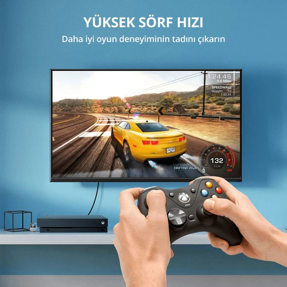 UGREEN 80727 NW121 CAT8 2000MHz Bant 25GB/s Daha Yüksek Ağ Hızı Ethernet Kablosu Siyah 15metre - 4