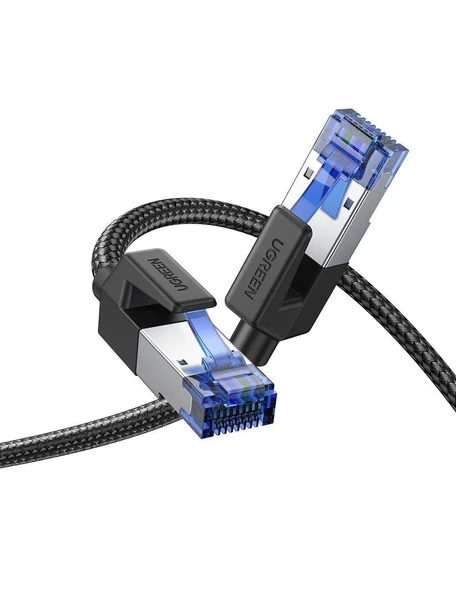 UGREEN 80727 NW121 CAT8 2000MHz Bant 25GB/s Daha Yüksek Ağ Hızı Ethernet Kablosu Siyah 15metre