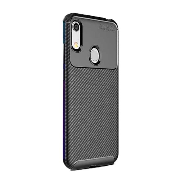 Gpack Huawei Honor 8a Kılıf Negro Karbon Dizayn SilikonNano Glass - 5