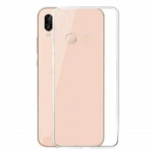 Gpack Huawei Y7 2019 Kılıf Süper Silikon KorumaNano Glass