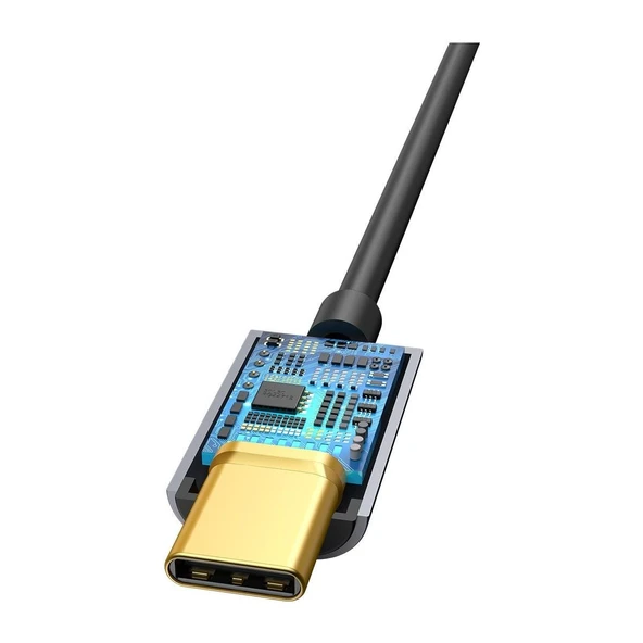 Baseus L54 USB C Aux Kulaklık Adaptörü USB C 3.5 Jack Ses Kablosu - 4