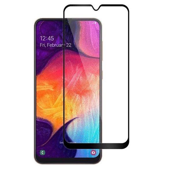 Gpack Samsung Galaxy A30 Full Kapatan Renkli Cam Tam Koruma