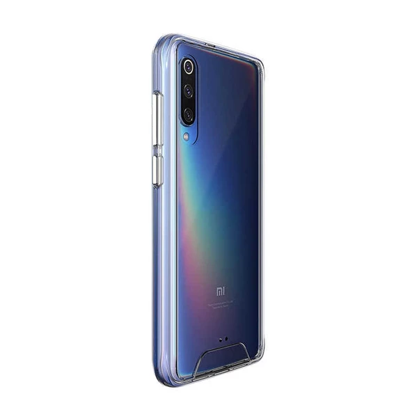 Gpack Xiaomi Mi 9 Kılıf Gard Nitro  SilikonNano Glass Renksiz