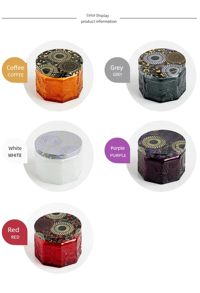 DIY Aromaterapi Mum Şişesi - 120ml - Sekizgen - Amber Renkli - 7