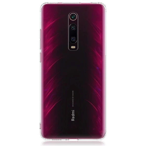 Gpack Xiaomi Mi 9T Kılıf Süper Silikon Yumuşak Arka KorumaNano Glass