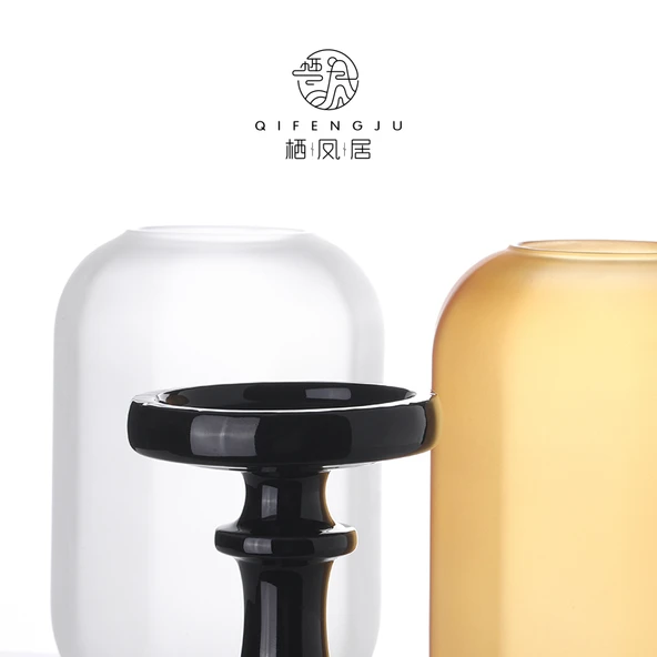 Çin Zen Tarzı Aromaterapi Mumluk Antika Abajur Seramik Çay Odası Işığı - Sarı - 6
