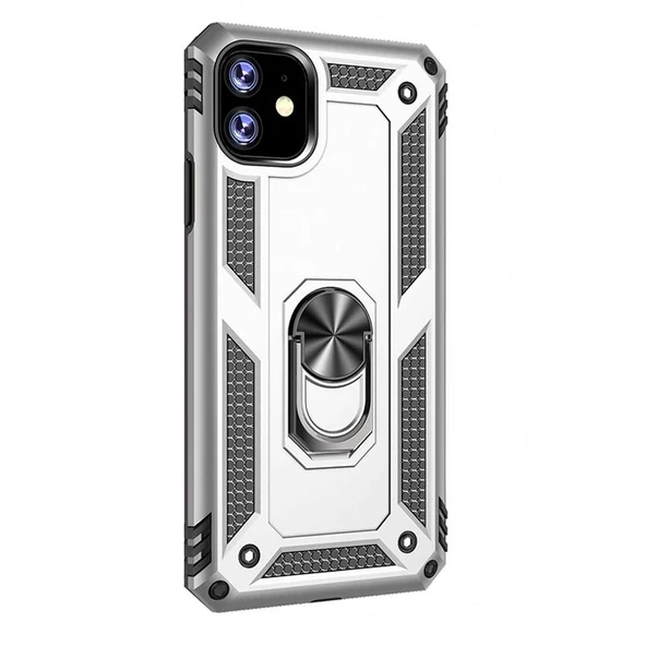 Gpack Apple iPhone 11 Kılıf Vega Standlı Yüzüklü Mıknatıslı - 4