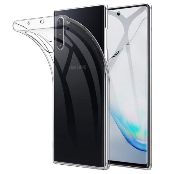 Gpack Samsung Galaxy Note 10 Plus Kılıf Süper Silikon Yumuşak Arka Koruma