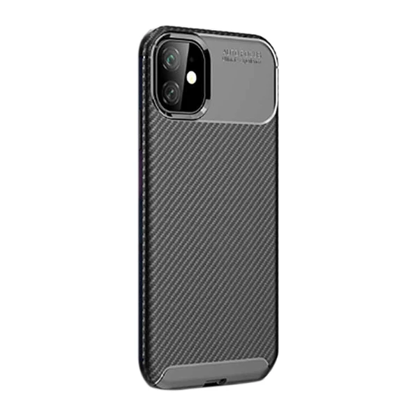 Gpack Apple iPhone 11 Kılıf Negro Karbon Dizayn Silikon - Resim 5