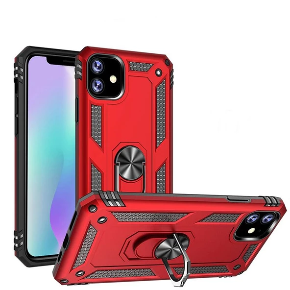 Gpack Apple iPhone 11 Kılıf Vega Standlı Yüzüklü Mıknatıslı - 2
